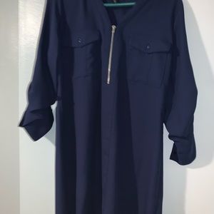 Express Navy Blue Dress